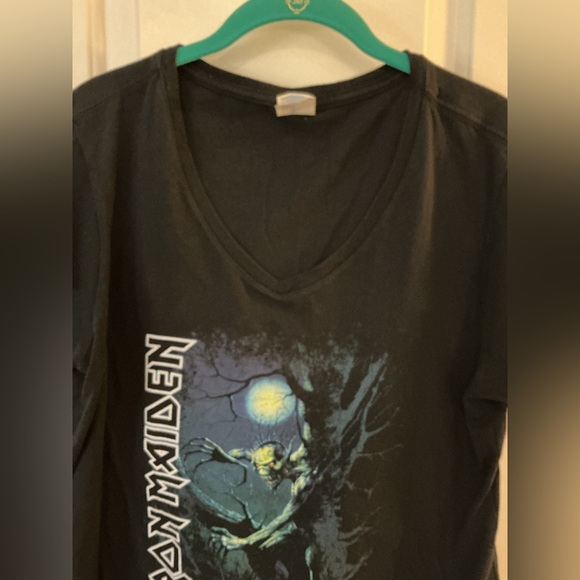 Iron Maiden Black Fear of the Dark Graphic T-Shirt tee - Picture 2 of 4